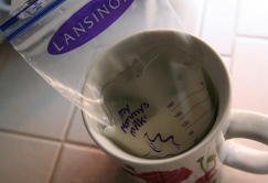 Flacons de conservation du lait maternel